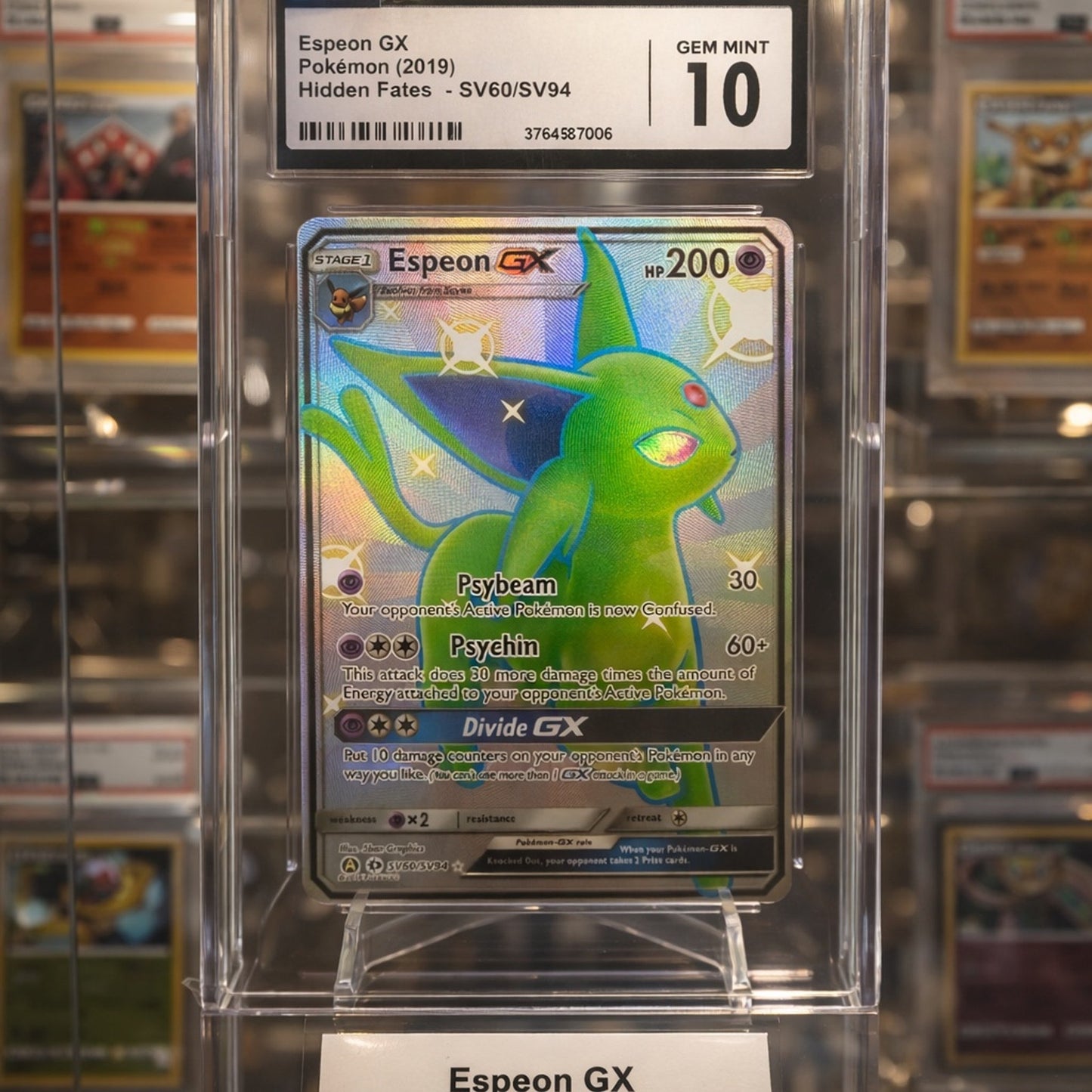 Pokemon Espeon GX Hidden Fates SV60/SV94 CGC Grade 10 (2019)