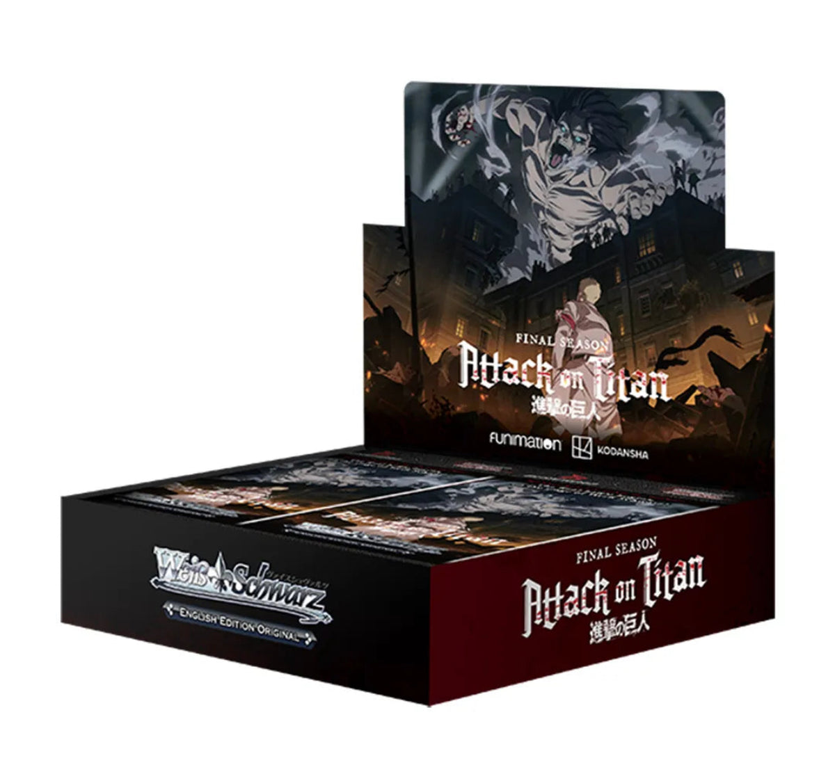 Weiss Schwarz: Attack on Titian Final Season Booster Display