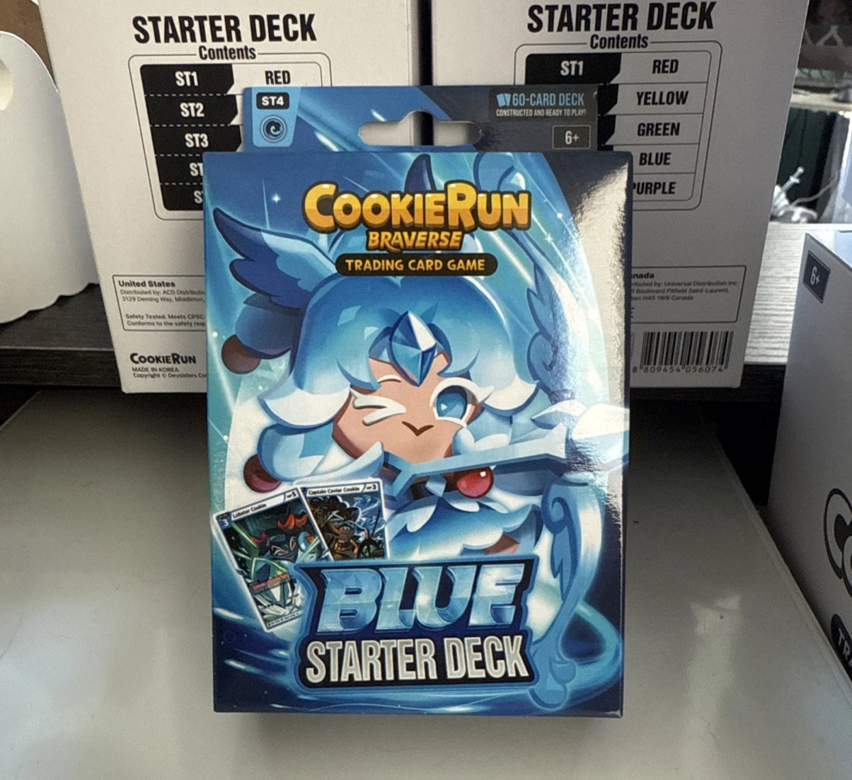 CookieRun TCG: Age of Heroes and Kingdoms booster display and 1 Starter Decks Bundle