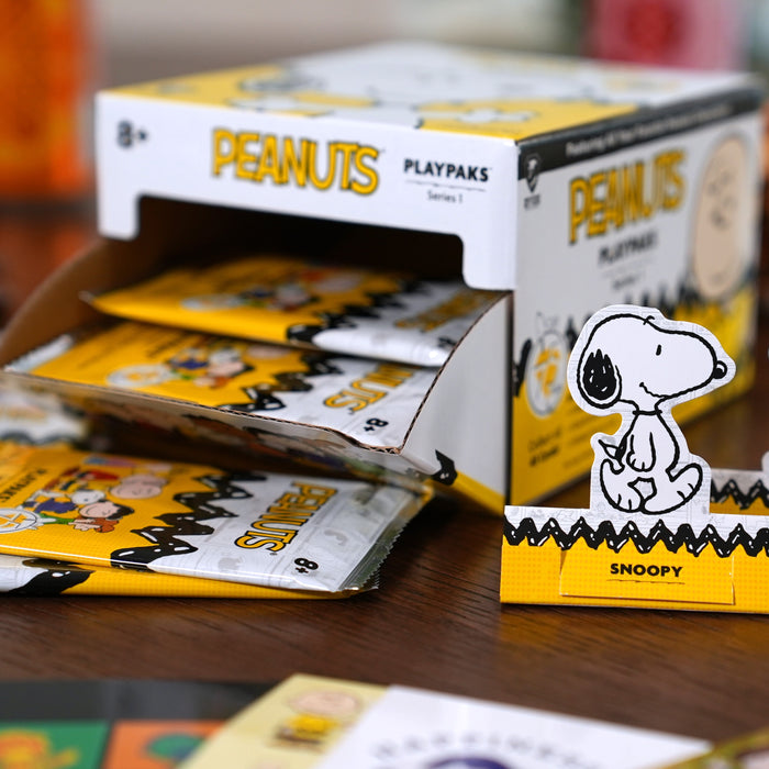 Peanuts Playpaks 75 Years Series 1 24-pack booster display