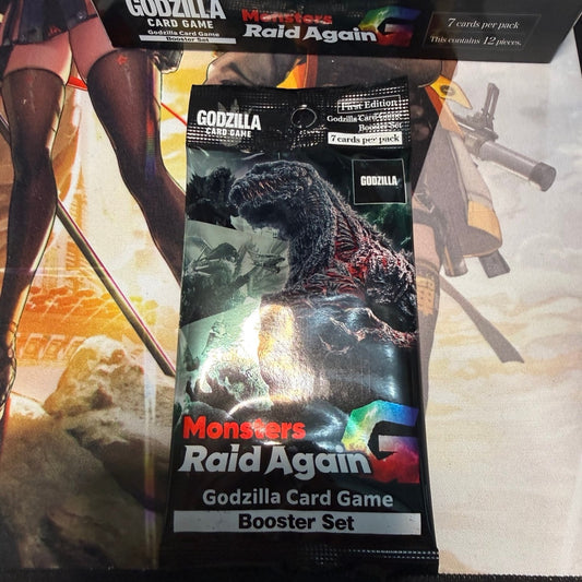 Godzilla TCG G: Monsters Raid Again Sealed Booster Pack English Set 2 BP02 NEW