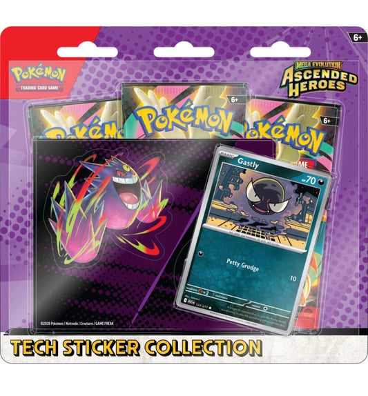 Mega Evolution: Ascended Heroes Tech Sticker Collection - Gastly