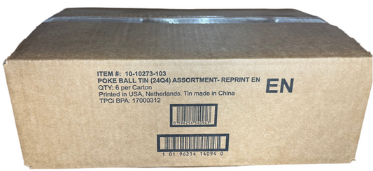 Pokémon Poke Ball Tin Display Sealed Case: 4Q2024 Reprint. 6 Pokeballs in total.