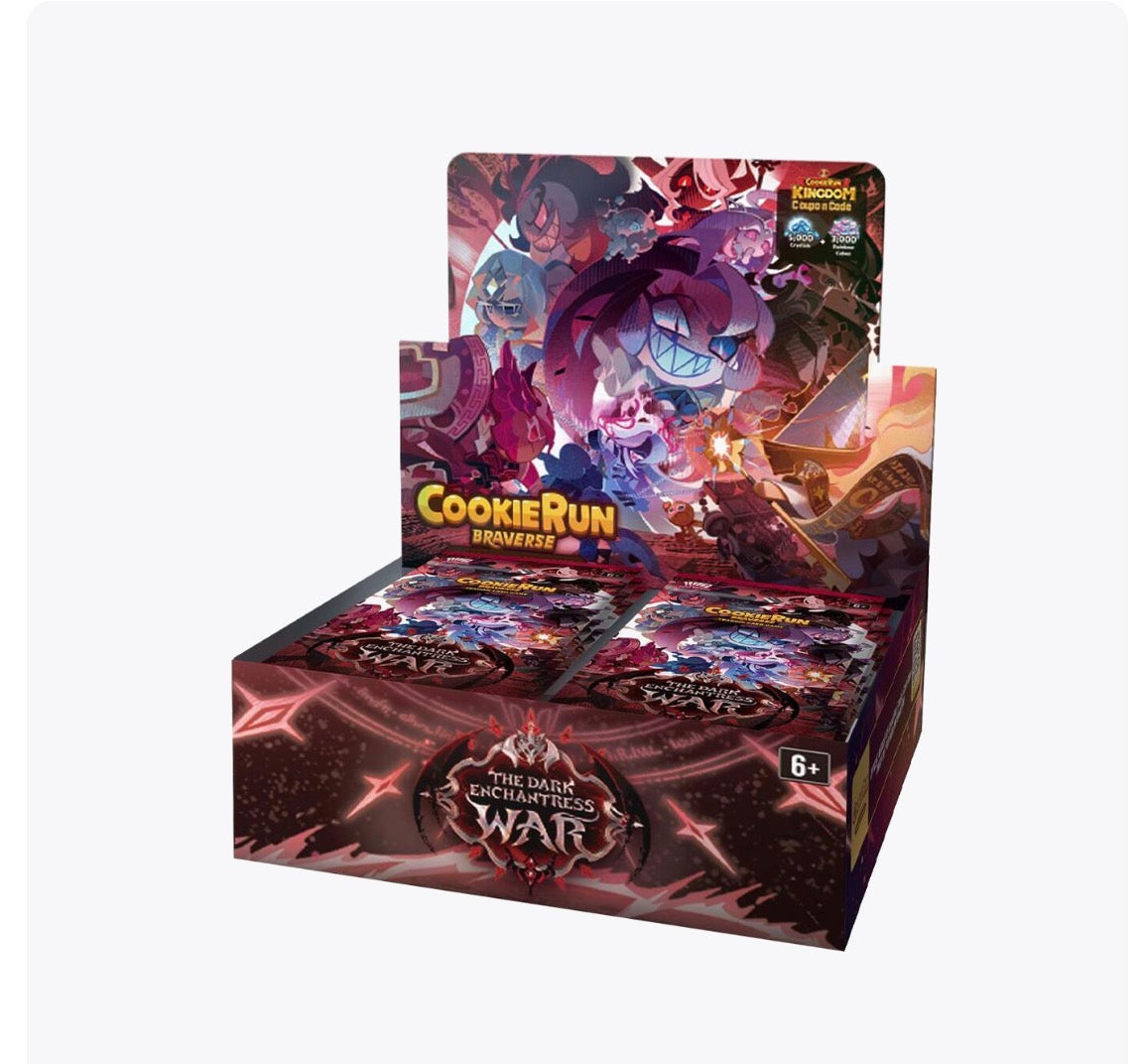 CookieRun TCG -The Dark Enchantress War Booster Display - The Dark Enchantress War (BS10-BS11)-RELEASE 7.24.26