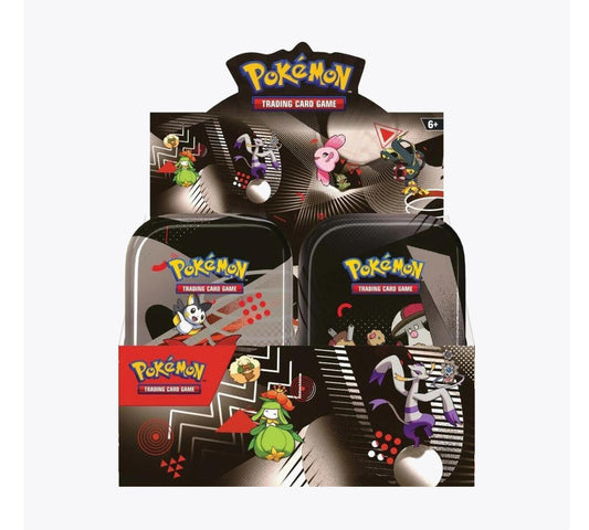 Pokemon TCG: Scarlet & Violet 10.5 Black Bolt/White Flare- Unova Mini Tin Display (8 Tins)