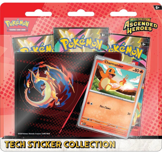 Mega Evolution: Ascended Heroes Tech Sticker Collection - Charmander