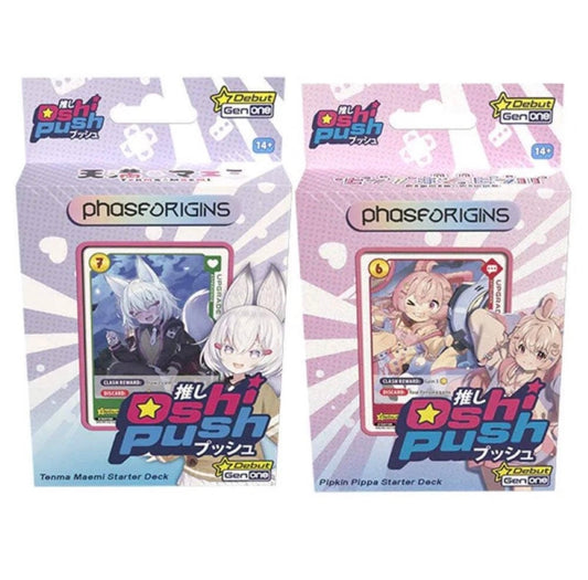 Oshi Push TCG: Gen One Phase Origins Starter Deck Set of 2