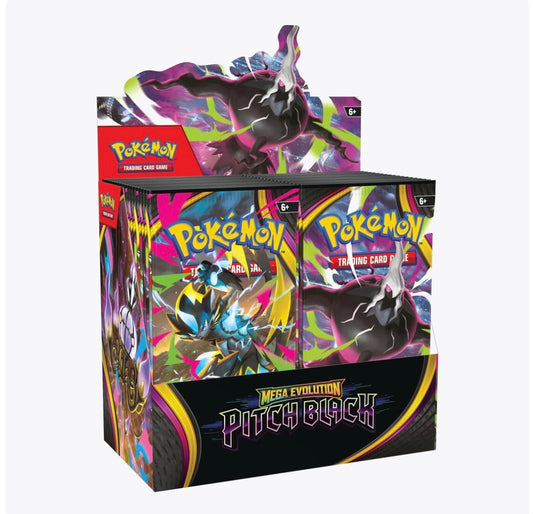 Pokemon Mega Evolutions (ME5) Pitch Black Booster Box Display
