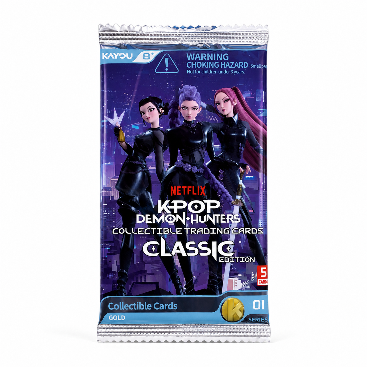 KPop Demon Hunters Classic Edition Series 1 sealed 5-card booster pack