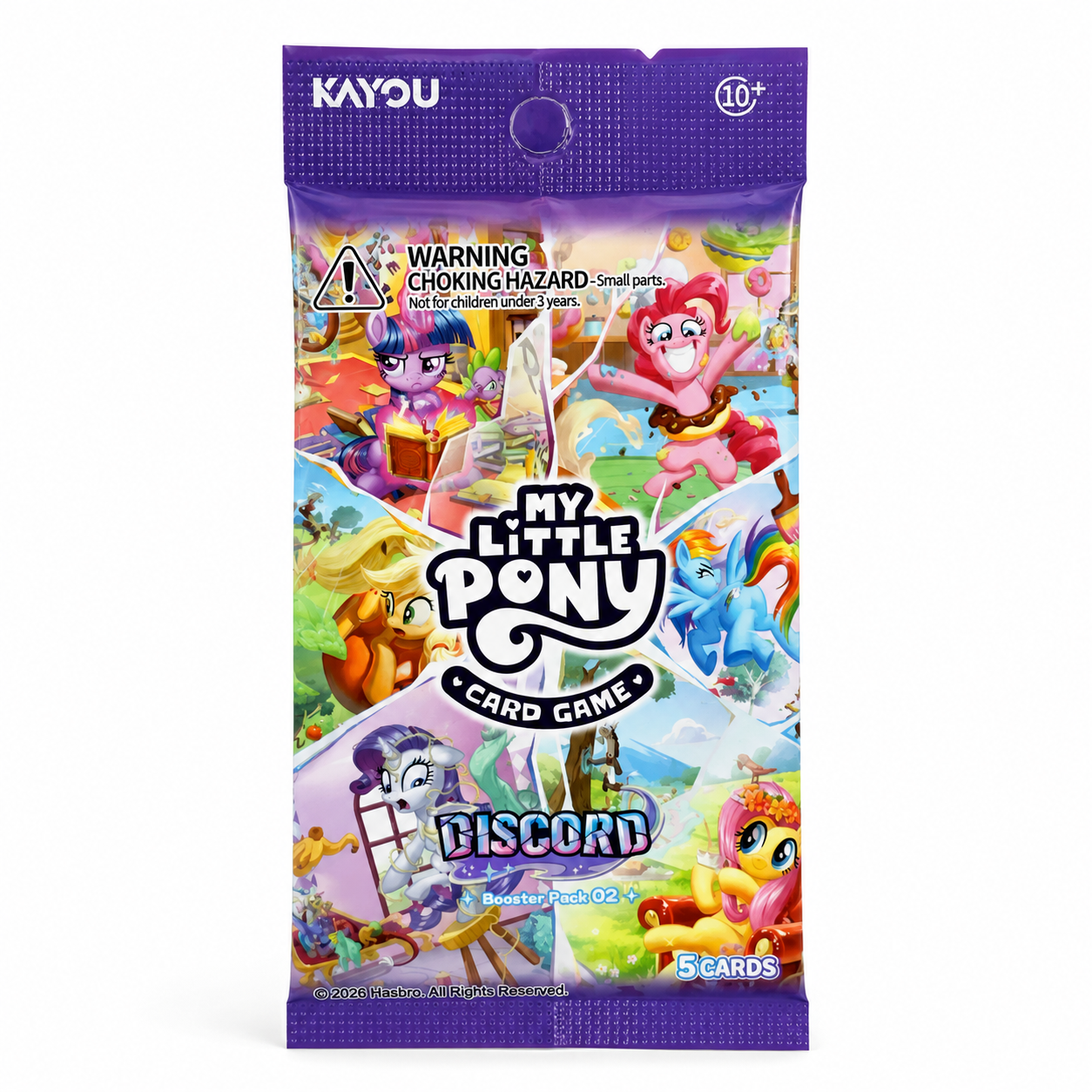My Little Pony Card Game Discord Booster Pack 02, 5 cards
