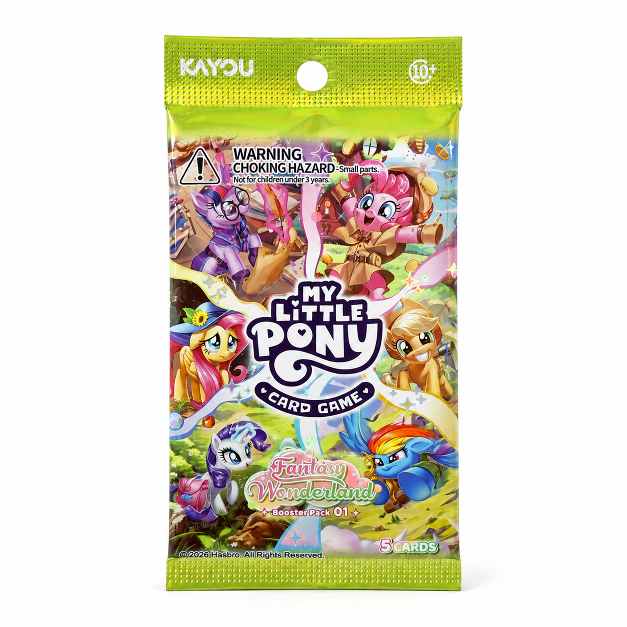 My Little Pony Card Game Fantasy Wonderland Booster Pack 01, 5 cards