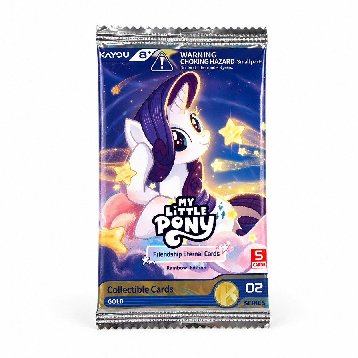 My Little Pony Friendship Eternal Cards Rainbow Edition Gold Series 02 booster pack, 5 cards