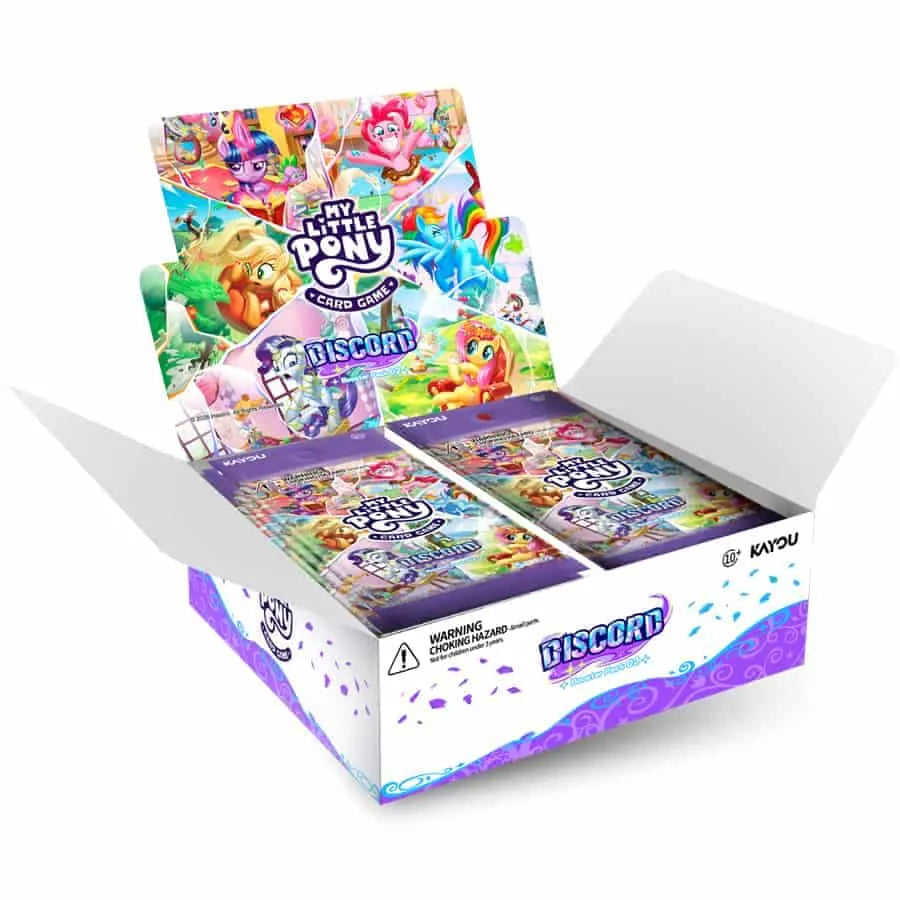 My Little Pony TCG Discord booster packs in display box