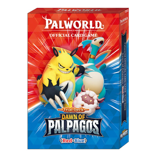 Palworld Official Card Game Dawn of Palpagos Red Blue Trial Deck