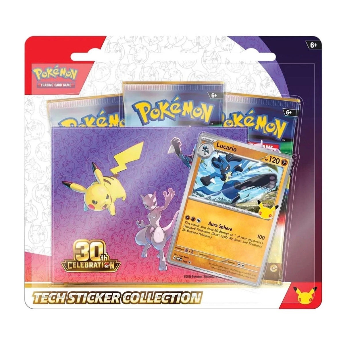 Pokémon TCG 30th Celebration Tech Sticker Collection Lucario
