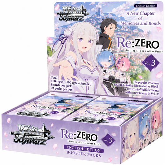 Weiss Schwarz Re:ZERO Starting Life in Another World Vol. 3 English Booster Box